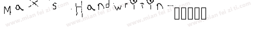 Max’s Handwritin字体转换